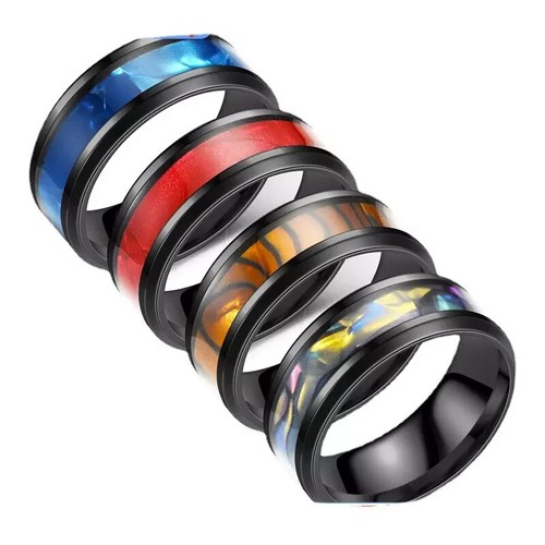Mens rings titanium steel - titanium, band