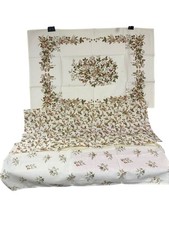 X 3 Vintage St Michaels Tea Towels Harvest M&S Marks & Spencer 1980s