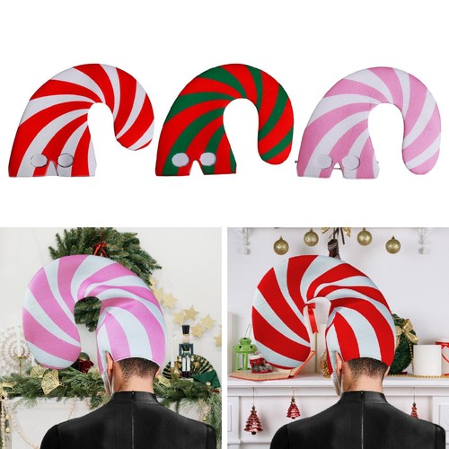Christmas candy cane hat prop - candy,