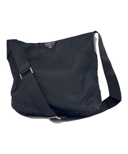 Prada nylon shoulder bag black - shoulder,