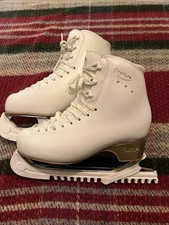 Edea Overture Ivory Ice Figure Skates Size 255 Width C UK Size 5 In box