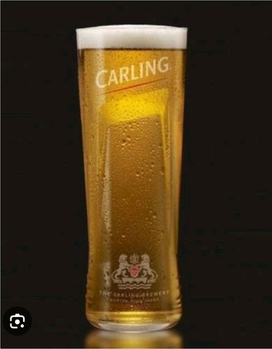 Carling half pint - pint, glasses