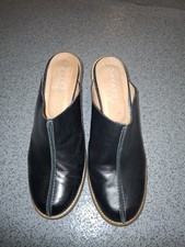 Black Leather Mules By Agashu