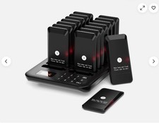 Restaurant Pager System, 16 Buzzer Contactless Pager System, Restaurant Buzzer
