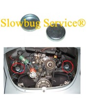 VW BEETLE DUNE BUGGY - HEATING CAPS. FAN HOUSING PLUGS