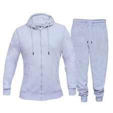 Kids Plain Tracksuit Hoodie with Joggers Jogging Sweatpants Girls Boys Age 5-13