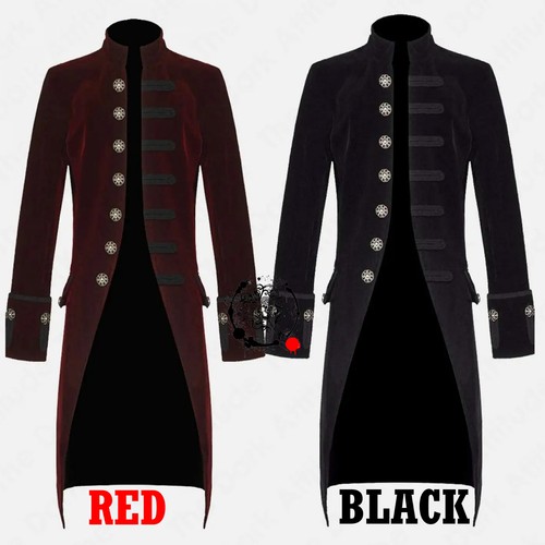 Men gothic velvet - men's, coat