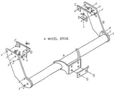 Towtrust fixed flange - fixed,