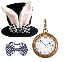 White Rabbit Hat Bowtie and
