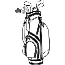 'Golf Bag Filled with Irons