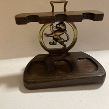 Oak Pipe Rack for 3 Pipes