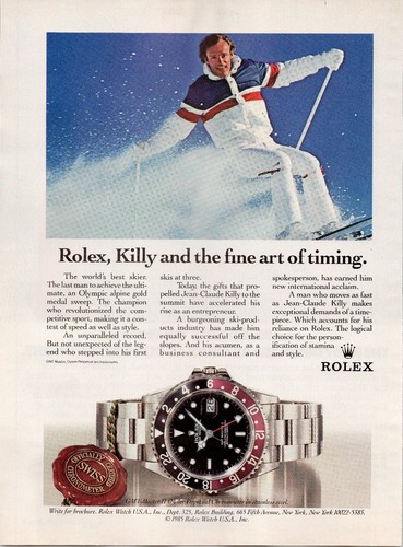 Rolex killy gmt master - gmt-master, skiing