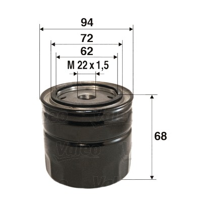 Oil filter fits for - for, fiat