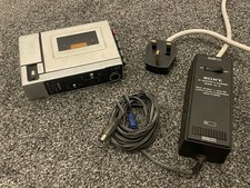 Vintage Sony Cassette Corder TC-55 Cassette Tape Recorder & AC-15 Power Supply
