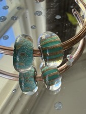 Trollbeads Silver Glass Charms