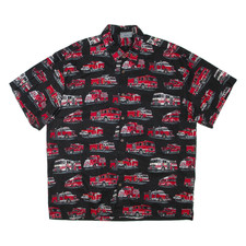 HIGH SEAS Fire Trucks Mens Shirt Black XL