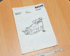 Sanyo 8mm Camcorder Model VM-D66P  Instruction Manual