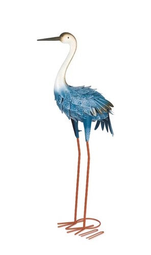 Metal heron garden - metal, statue