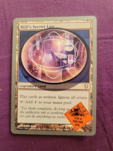 Secret lair unhinged - r&d's,