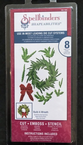 Christmas build wreath bow - a,