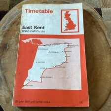 1969 East Kent Road Car Co Ltd Bus Timetable