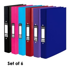 Set of 6 Pukka 2-Ring Binders