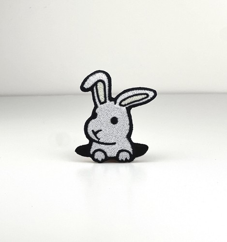Peeking bunny embroidered - bunny,