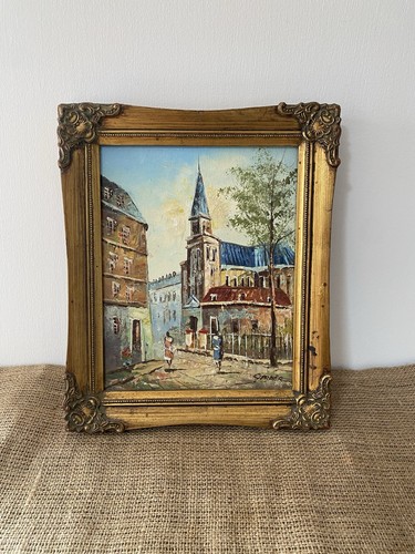 Vintage original oil painting - vintage,