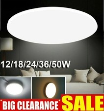 LED Round Surface Mount Ceiling Light Panel Down Living Room Bathroom Porch Lamp