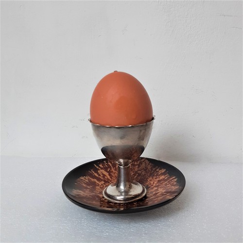 Jaxonite and silver plated - , egg