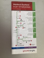 May 2018 Greater Anglia Pocket Timetable Mainline And Southend 1-5