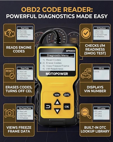 Motorpower obd2 scanner reader - obd2,