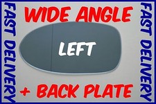 BMW 5 E39 M5 1997 - 2003 WING MIRROR GLASS BLUE WIDE ANGLE LEFT + BACKING PLATE