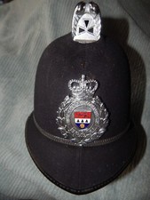 Obsolete British West Mercia Constabulary Helmet with Enamel Badge Q/C 7 1/8 BB