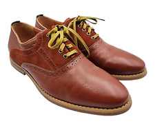 Peter Werth Tan Brown Leather Nesbitt Saddle Shoes Men's UK Size 10