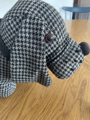 Houndstooth check dog door - houndstooth,