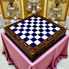 15.3" Handmade Chess Board