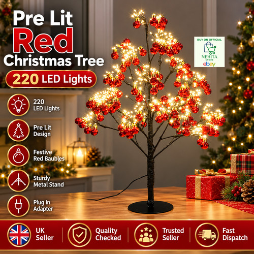 Pre lit red christmas - pre,