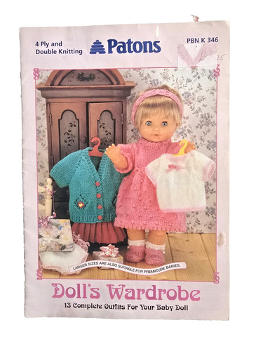 Patons dolls wardrobe - dolls,