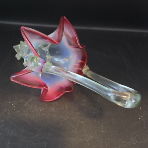 Antique cranberry and clear - and,