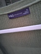 Ladies M&S Green Cardigan Size