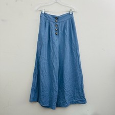 Topshop Blue Linen Blend