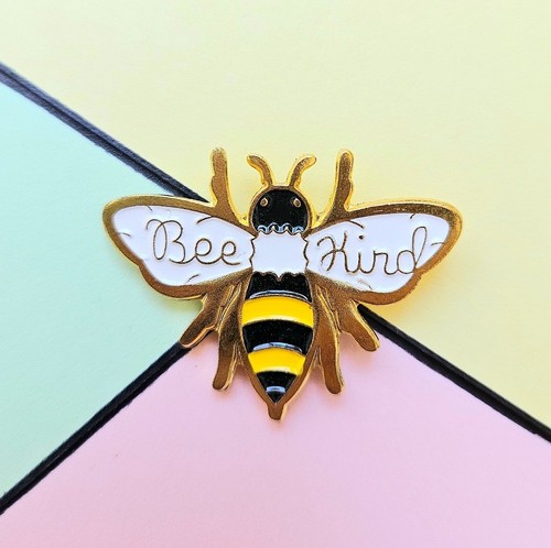 Bee kind enamel - enamel, gold