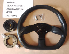 Land Rover Defender 90, 110 Steering Wheel+ OPTIMIL Quick Release 36, Flat