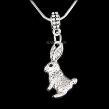 ~Easter Bunny Rabbit Hare Cute Animal Keychain 13th Birthday Gift Charm Necklace