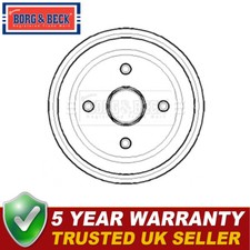 Borg & Beck Rear Brake Drum Fits Vauxhall Corsa 2000-2007 #1 9196287