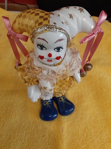Porcelain clown doll bendy - porcelain,