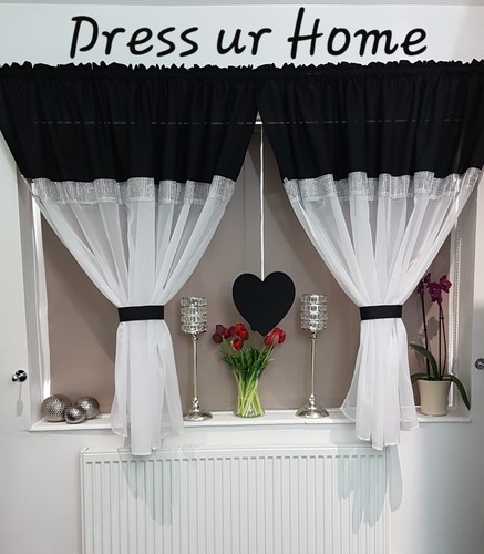 Ready made voile net curtain