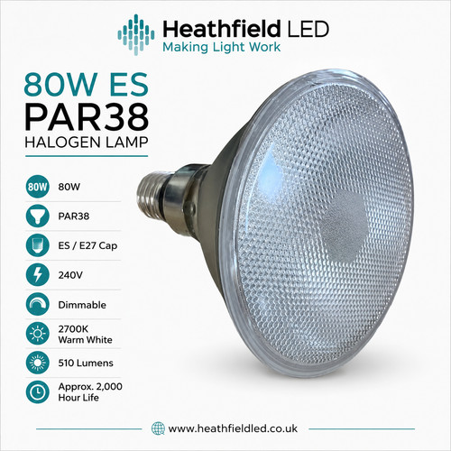 80w par38 halogen flood - par38,