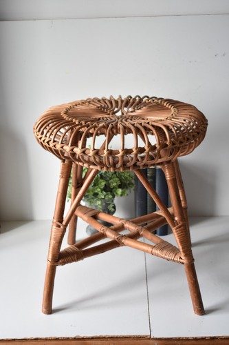 Vintage rattan cane side - vintage,
